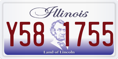 IL license plate Y581755