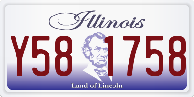 IL license plate Y581758