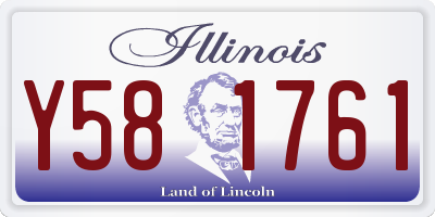 IL license plate Y581761