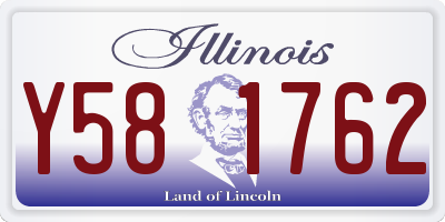 IL license plate Y581762