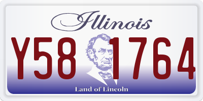 IL license plate Y581764