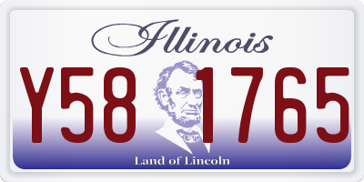 IL license plate Y581765