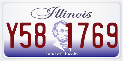 IL license plate Y581769