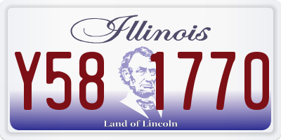 IL license plate Y581770