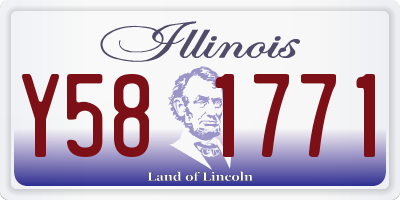IL license plate Y581771