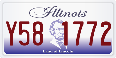 IL license plate Y581772
