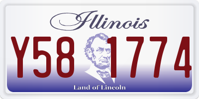IL license plate Y581774