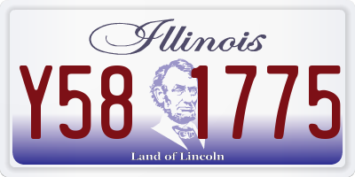 IL license plate Y581775