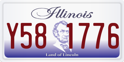IL license plate Y581776