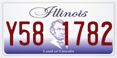 IL license plate Y581782