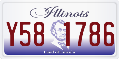IL license plate Y581786