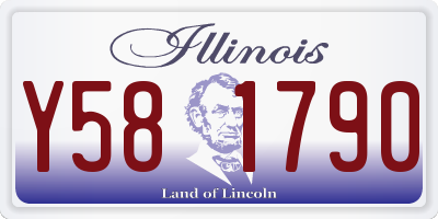 IL license plate Y581790