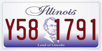 IL license plate Y581791