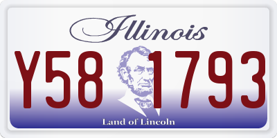 IL license plate Y581793