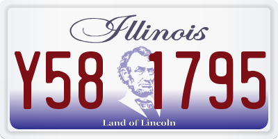 IL license plate Y581795