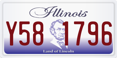 IL license plate Y581796