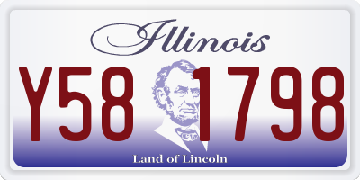 IL license plate Y581798