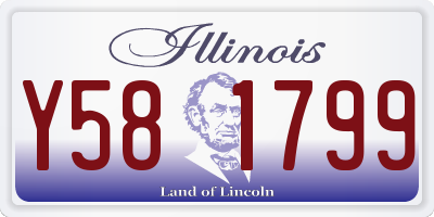 IL license plate Y581799
