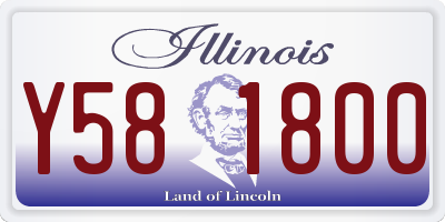 IL license plate Y581800