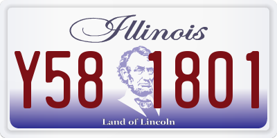 IL license plate Y581801