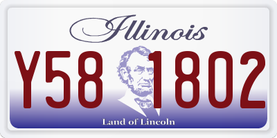IL license plate Y581802