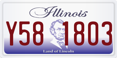 IL license plate Y581803