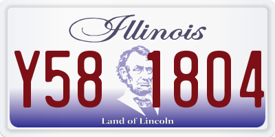 IL license plate Y581804