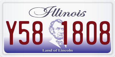 IL license plate Y581808