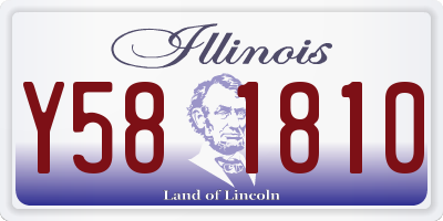 IL license plate Y581810