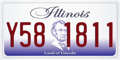 IL license plate Y581811