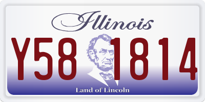 IL license plate Y581814