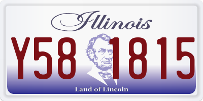 IL license plate Y581815