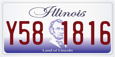 IL license plate Y581816