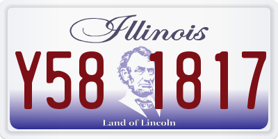 IL license plate Y581817