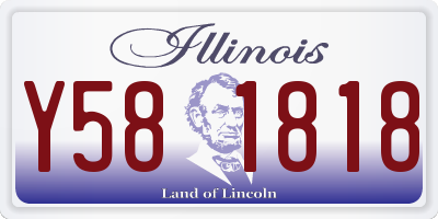 IL license plate Y581818