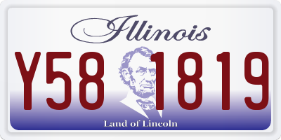 IL license plate Y581819