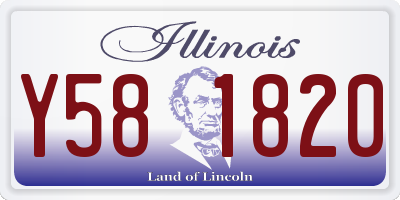 IL license plate Y581820