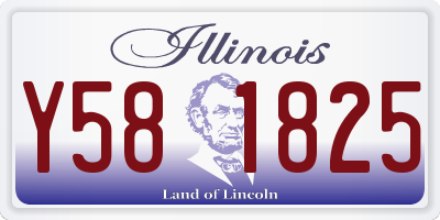 IL license plate Y581825