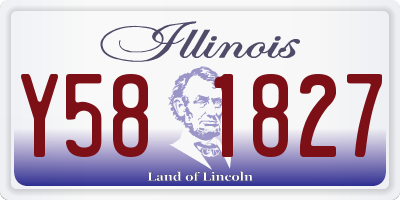 IL license plate Y581827