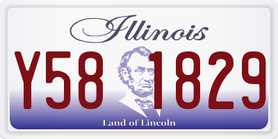 IL license plate Y581829