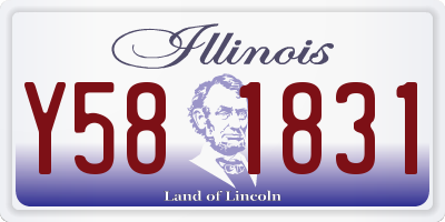 IL license plate Y581831