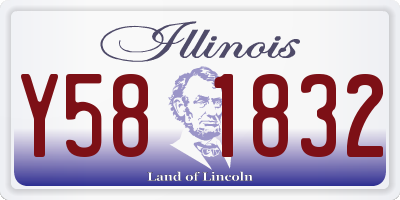 IL license plate Y581832