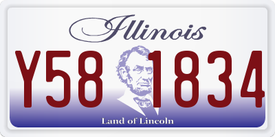 IL license plate Y581834