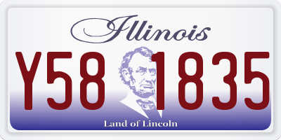 IL license plate Y581835