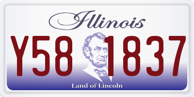 IL license plate Y581837