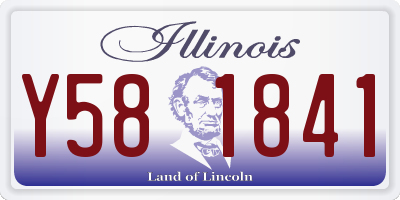 IL license plate Y581841