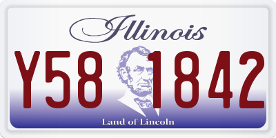 IL license plate Y581842