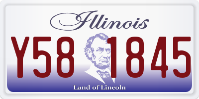 IL license plate Y581845