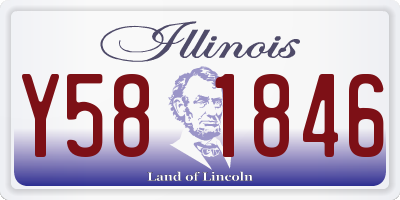 IL license plate Y581846