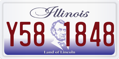 IL license plate Y581848
